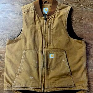 Vintage tan brown CARHARTT VEST.